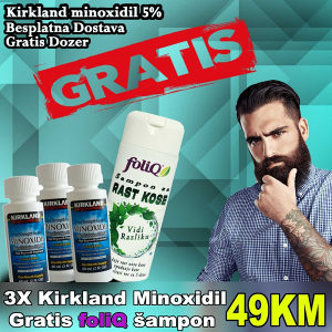 Kirkland Minoxidil 5% | Rast Kose i Brade |Gratis FoliQ