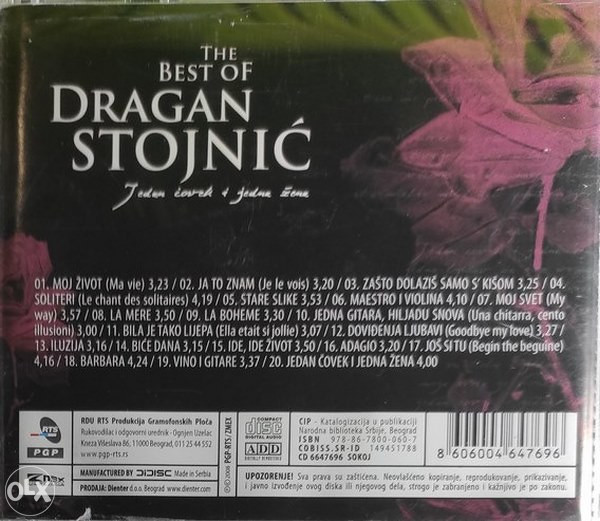 CD DRAGAN STOJNIC JEDAN COVEK I JEDNA ZENA