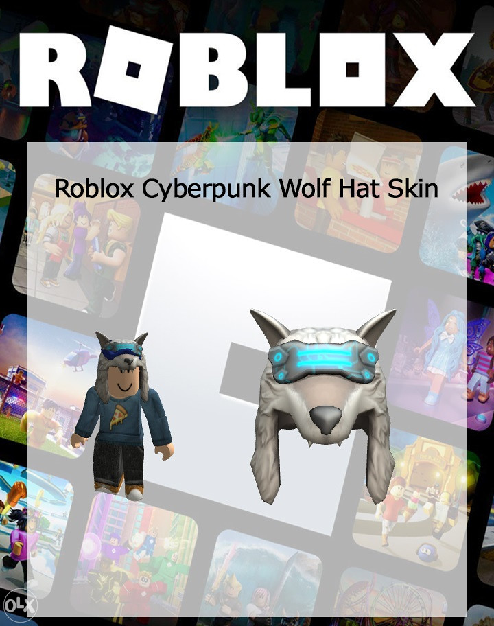 Roblox Skin - Cyberpunk Wolf Hat - Robux Skin !