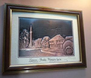 Bakrorez slika zidna Zenica Hadži Mazića kuća