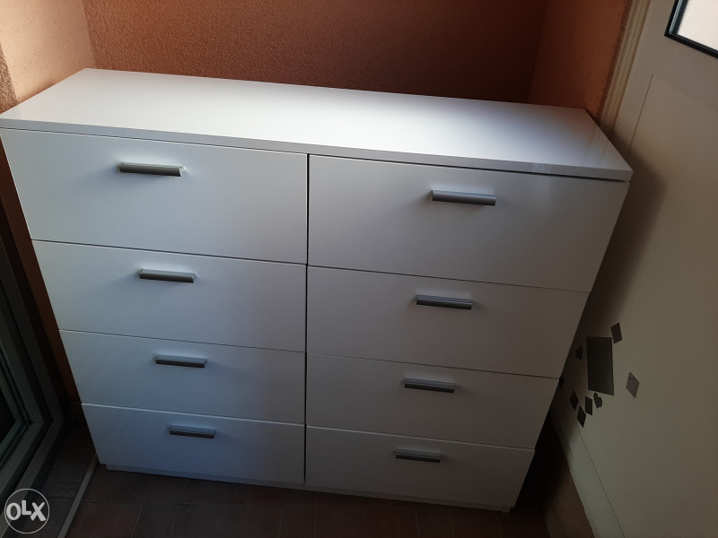Komoda Bijela visoki sjaj