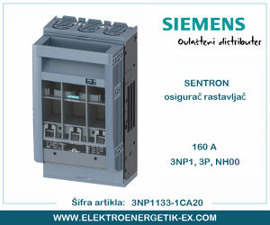 SIEMENS Osigurač/rastavljač 3P 160A 3NP1133-1CA20