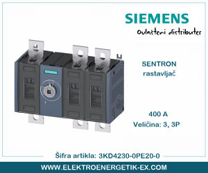 SIEMENS Rastavljač 3KD4230-0PE20-0 400A 3P