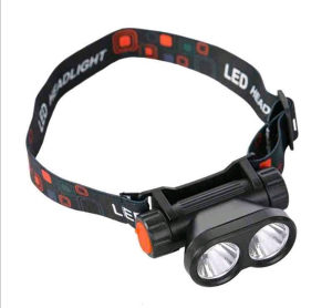 LED LAMPA ZA GLAVU, XPE 2 LED, BATERIJA ZA GLAVU