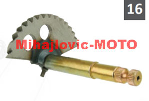 Zupcanik kurble polumjesec za skuter 157mm 125cc