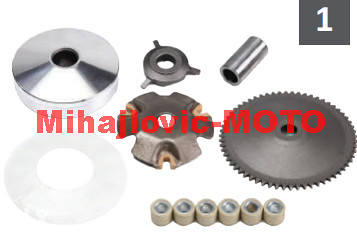 Variomat za skuter 4t gy6 50cc TMMP VPC