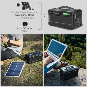 220V 350W Solar Power Bank 78000mAh Generator