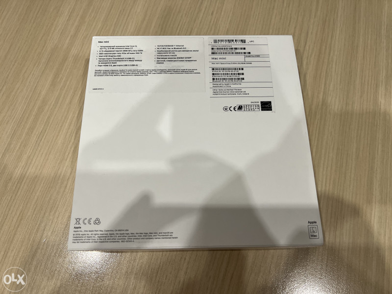 Apple Mac Mini 2018 i3 3,6GHz 8GB RAM 256GB SSD