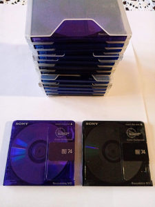 Mini disk Sony colour SA coating Md 74,Japan original
