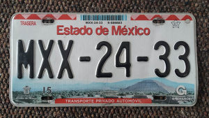 Tablica tablice Meksiko meksička MEXICO