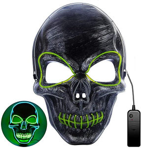 Halloween Scary Mask, LED maska  kostur lubanja