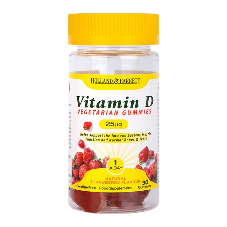 Holland & Barrett Vegetarian Vitamin D 25ug 30 Gummies Ljepota i Zdravlje Biljni preparati