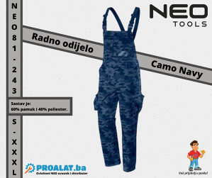NEO Radno odijelo Camo Navy S-XXXL 81-243