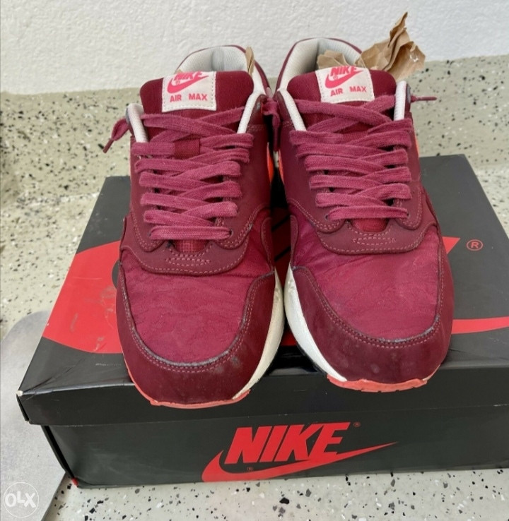 nike air max 1 jacquard atomic red
