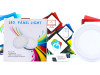 LED panel 12W + 4W ugradbeni okrugli plava + bijela