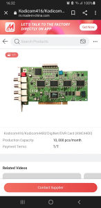 Kodicom4400/DigiNet/DVR Card (KMC4400)Kartica za video