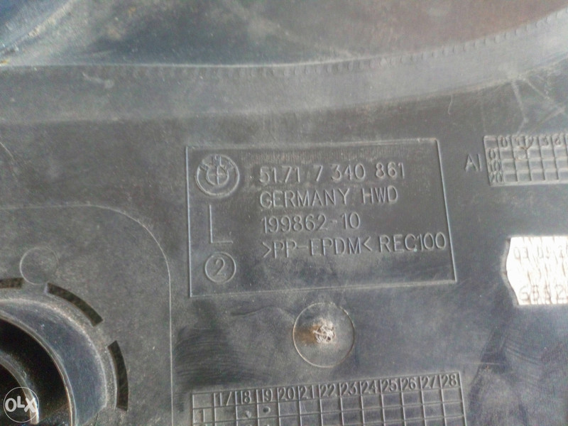 Plastika zastitna blatarica lijeva bmw 3 g20 g21