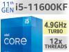Intel i5 11600KF 12x3.9-4.9GHz