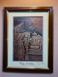 Bakrorez, zidna slika Tuzla