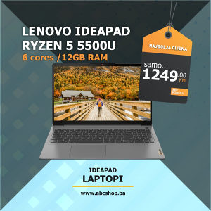 LENOVO IdeaPad 3 15ALC6 Ryzen 5 5500U 12GB RAM 512GB 8