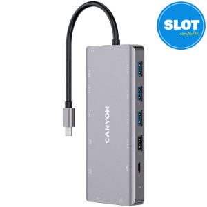 Port Replikator Canyon 13 in 1 USB-C HUB CNS-TDS12 LAN