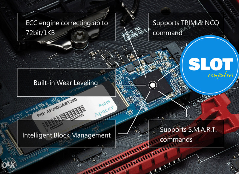 APACER SSD 120GB AST280 500 470MB/s AP120GAST280-1 SSD