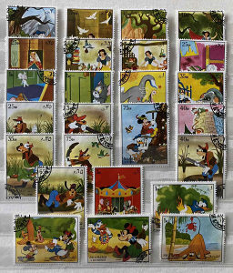 Poštanske marke na temu likova iz crtanih filmova