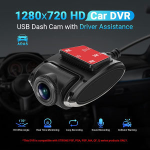 1280x720 DVR Front / Rear USB Dash auto kamera