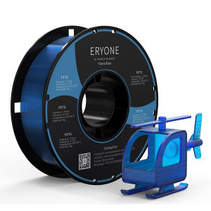 ERYONE PETG Filament 3D Printer,1.75mm,Transparent Blue