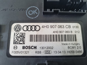 Komfort BCM1 modul Audi A7 4G 2012 4H0907063BO 4H090706