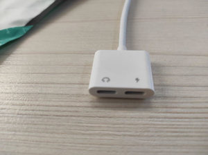 Lightning iPhone adapter, 3.5mm aux audio punjenje