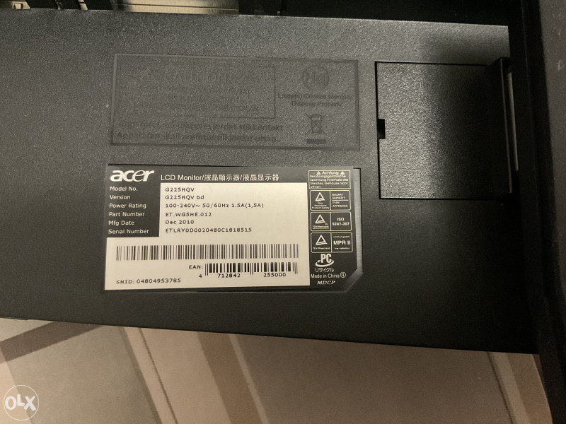 Monitor Acer G225HQV 22" Full HD