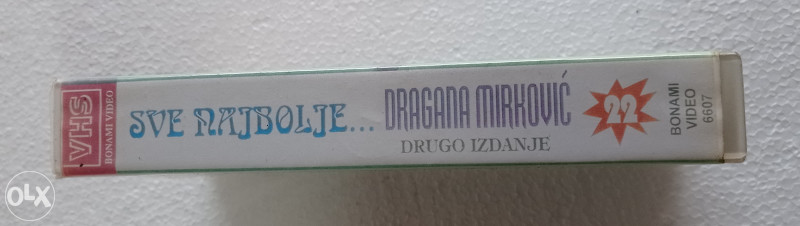 Dragana Mirković Video Kaseta Sve najbolje Bonami VHS