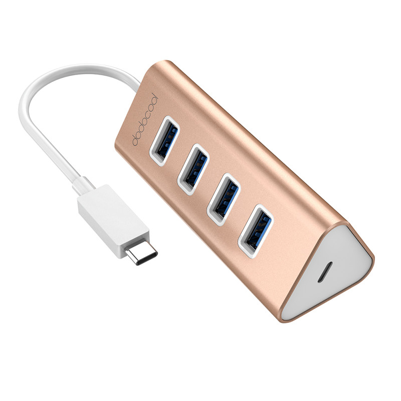 DC20 Aluminum Type-C to USB 3.0 Hub Adapter