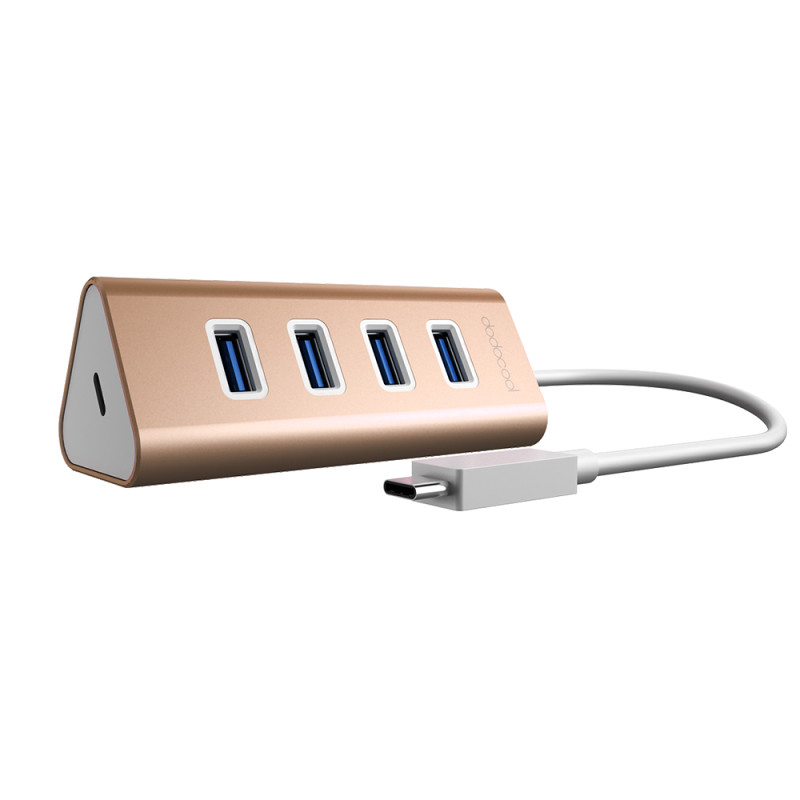 DC20 Aluminum Type-C to USB 3.0 Hub Adapter