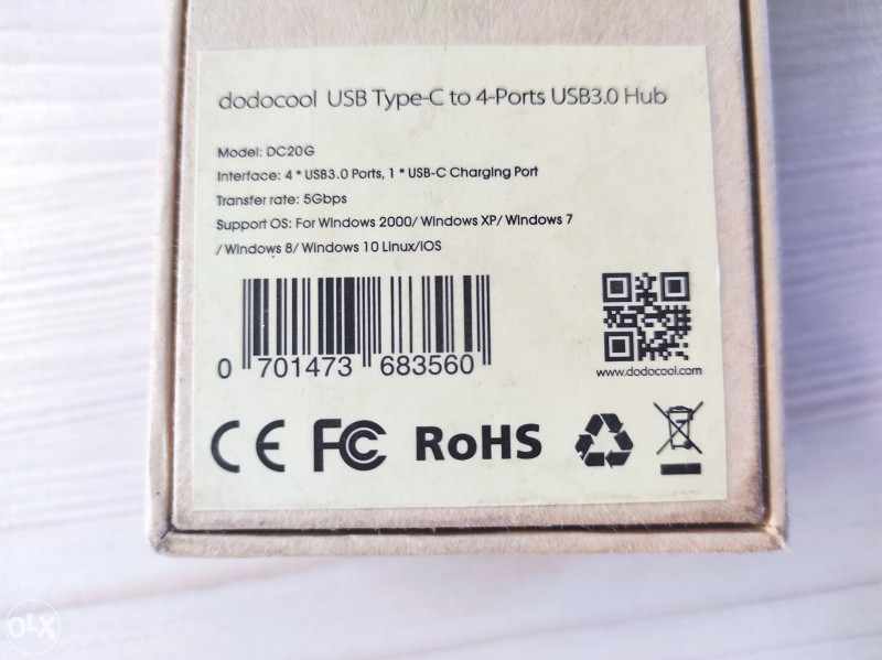 DC20 Aluminum Type-C to USB 3.0 Hub Adapter