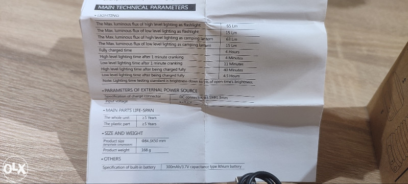 LED Lampa na rucno punjenje kampiranje-kampovanje