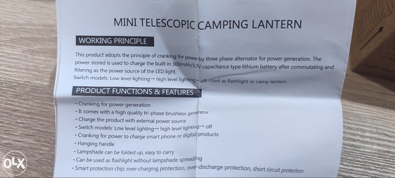 LED Lampa na rucno punjenje kampiranje-kampovanje
