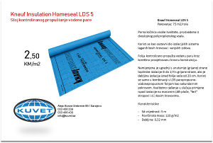 Knauf Homeseal LDS 5, parna brana visoke kvalitete