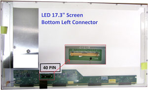 LED display 17.3 inc. 40 pin. lijevi.