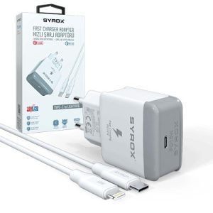 SYROX USB Brzi Zidni iPhone Punjač 3.0A Type-C