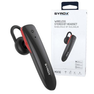 SYROX Bluetooth Slušalica S Mikrofonom | Crna MX16