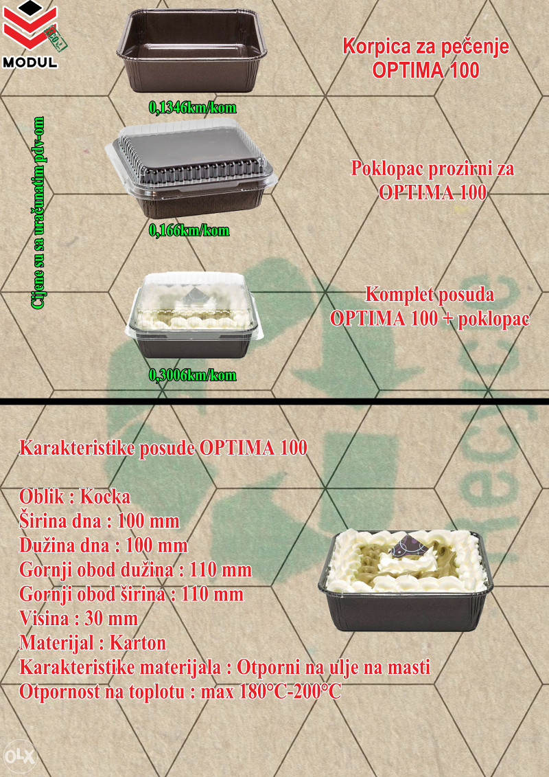Kartonske posude za pečenje