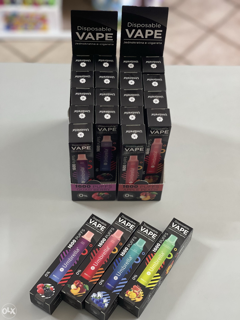 Umbrella VAPE jednokratna cigareta 1600 puffs Električne cigarete