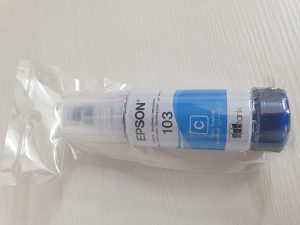 Tinta EPSON EcoTank 103 Cyan Plava