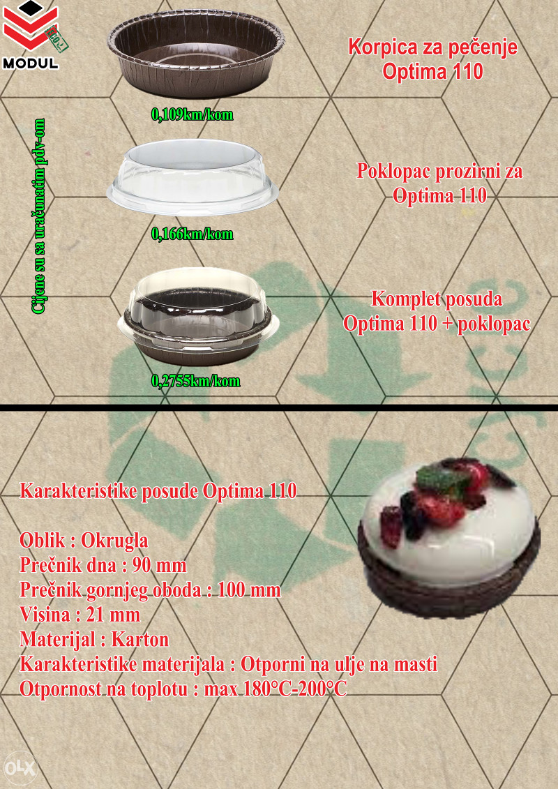 Kartonske posude za pečenje