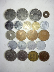 Kina, Korea I Japan, kovanice-novac.