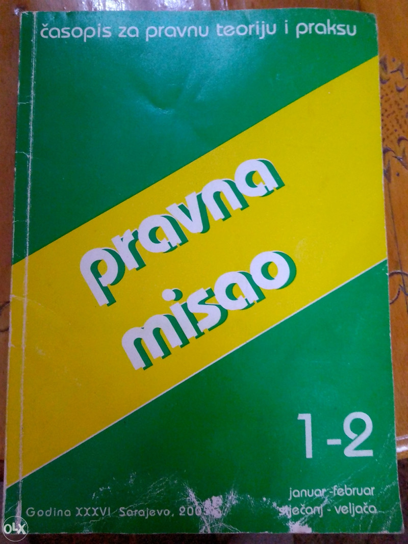 Knjiga PRAVNA MISAO