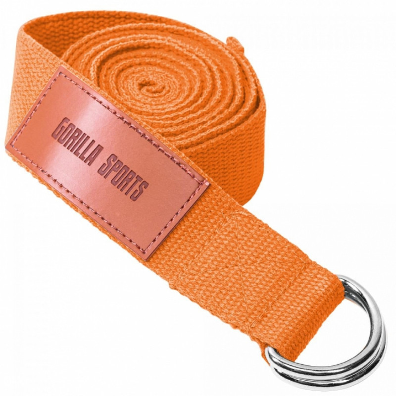 Yoga pojas narančasti, 260 x 3,8 cm, Gorilla Sports