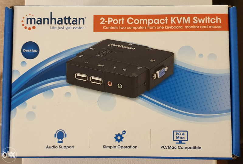 MANHATTAN 2Port Compact KVM Switch Switch OLX.ba